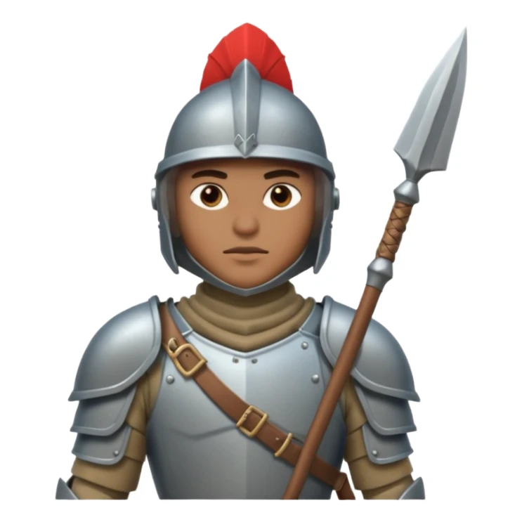 Guard – Armored soldier with spear or halberd sticker