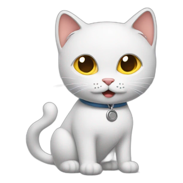 Um gato dirigindo uma ambulância  sticker