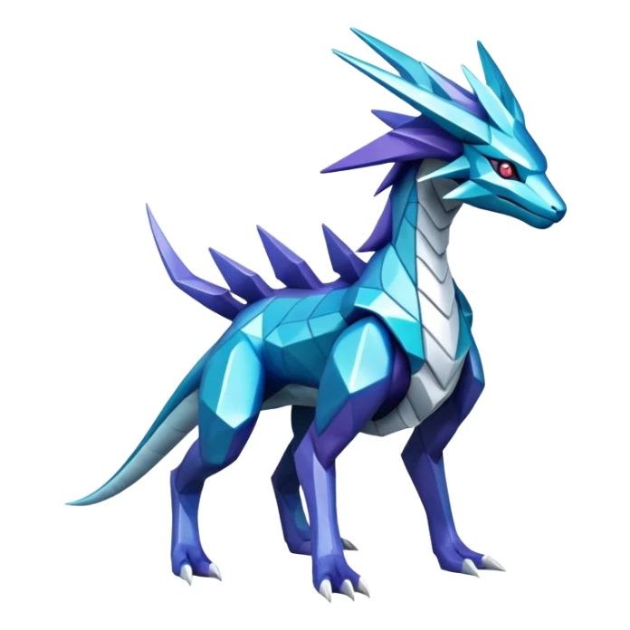  cool edgy colorful Suicune-Dialga-Reptile full body sticker