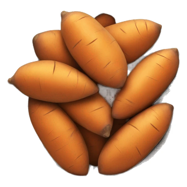 Sweet potatoes in a bowl sticker