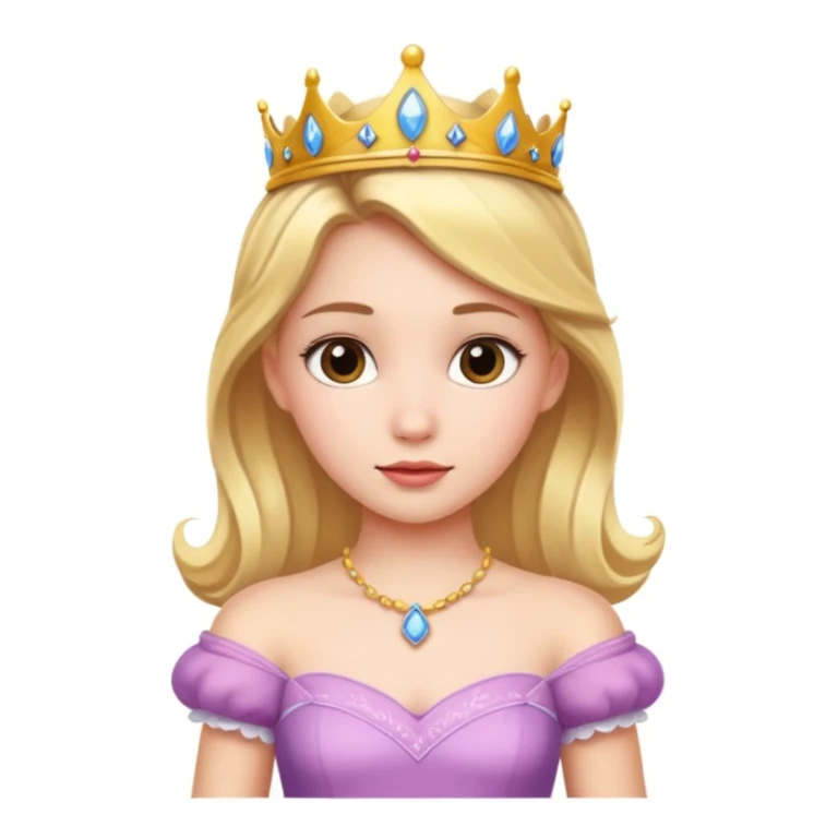 girls in a princess dress sticker