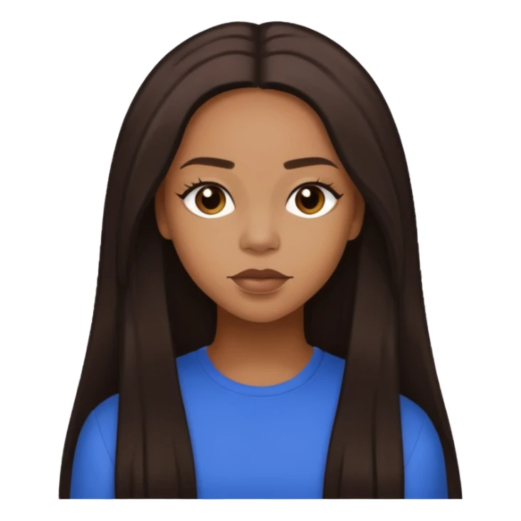 Shamari Fears-DeVoe from Blaque with long dark brown hair sticker