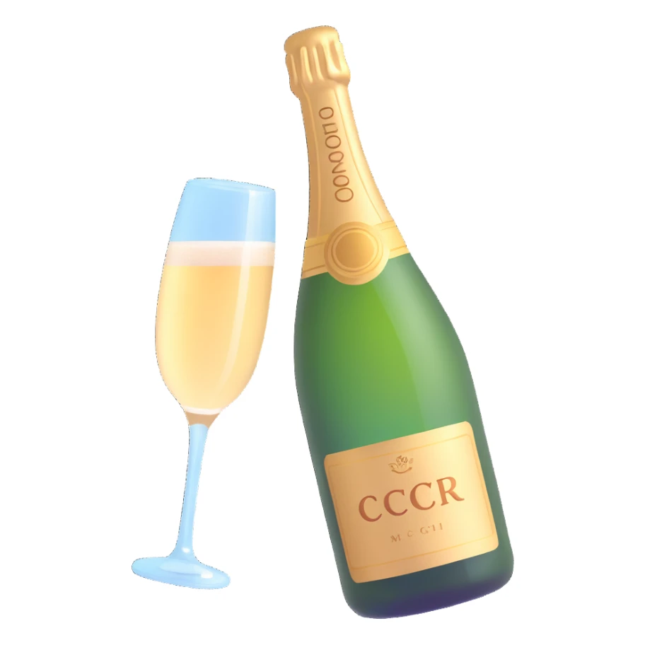 champagne sticker