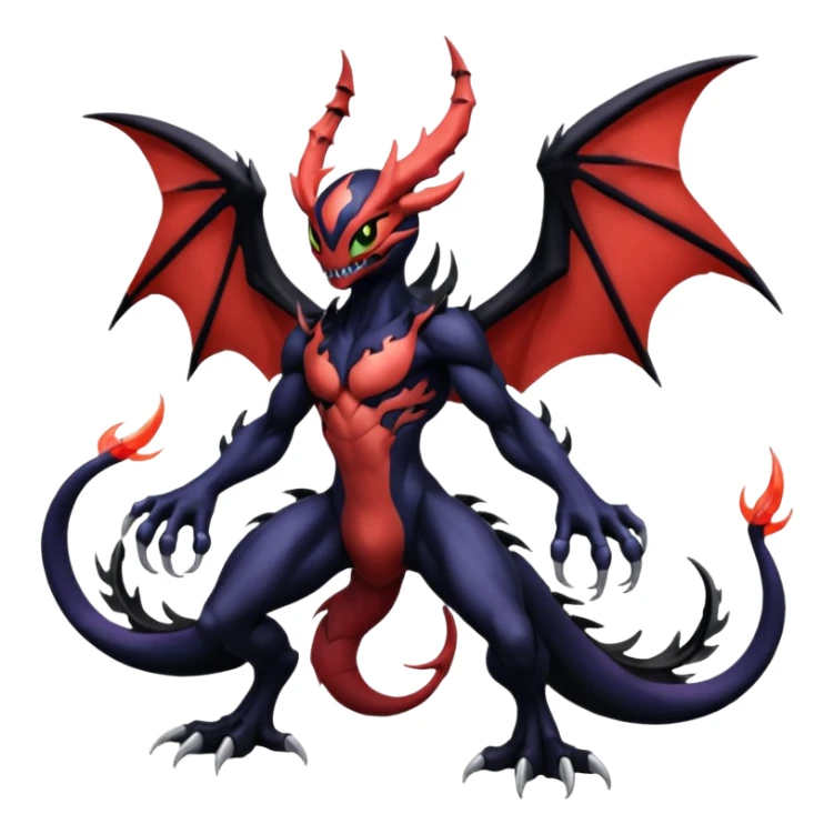 Venom-Stitch-Yveltal-Lunala-Fakémon-hybrid-creature (full body)  sticker