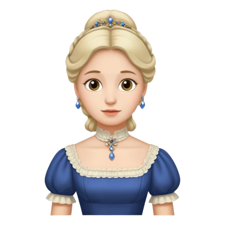 1800's european female sticker