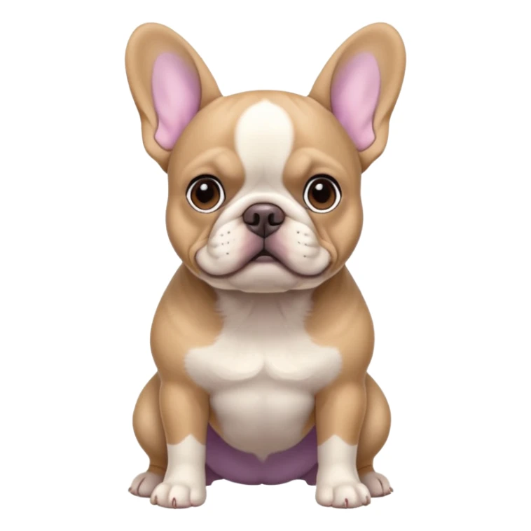 Tan and lilac French bulldog  sticker