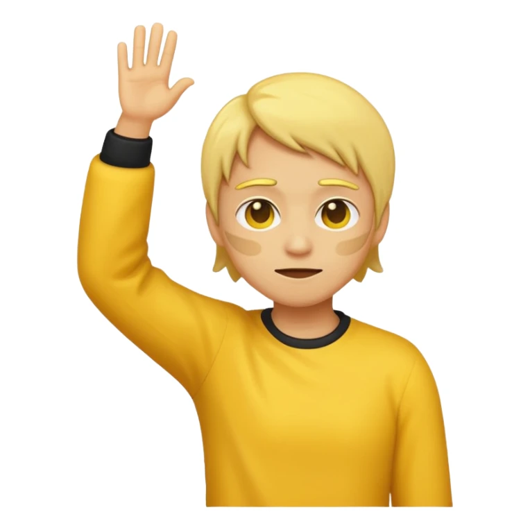 make a person dabbing emoji sticker