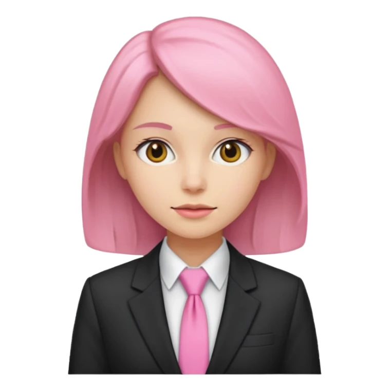 woman with pink tie and blazer sticker