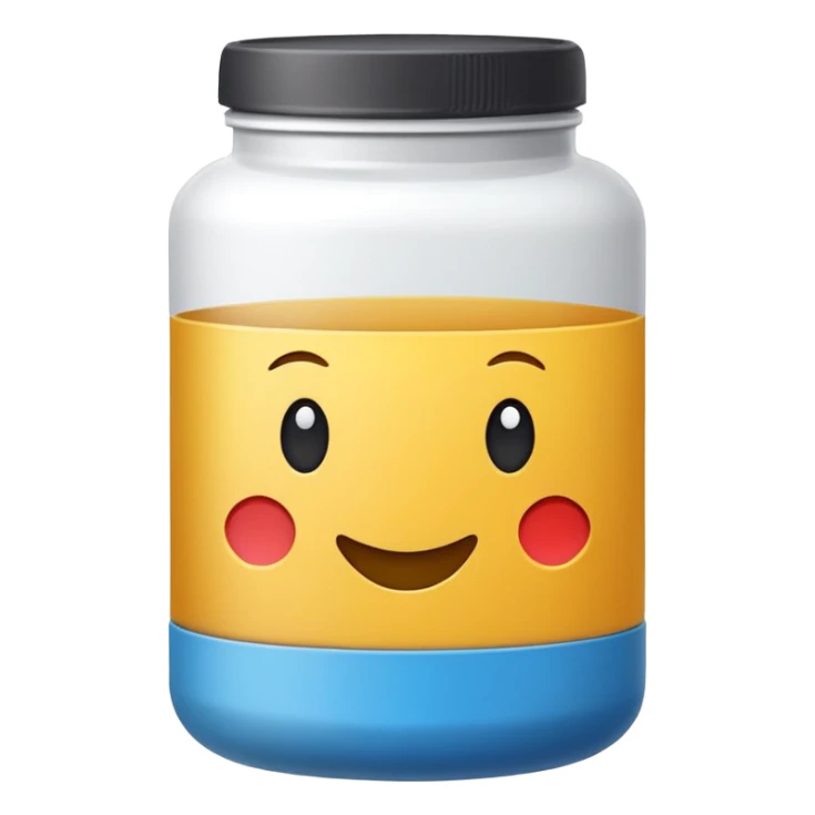 bote de suplementos sticker