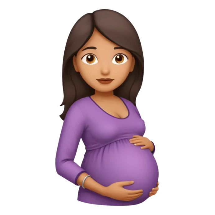 Indian women pregnant sticker