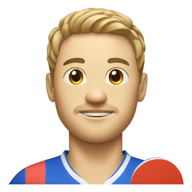 a player of table tennis sticker