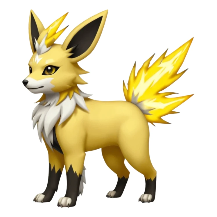 Houndour-Electrike-Jolteon-Fakémon-hybrid-creature (full body)  sticker