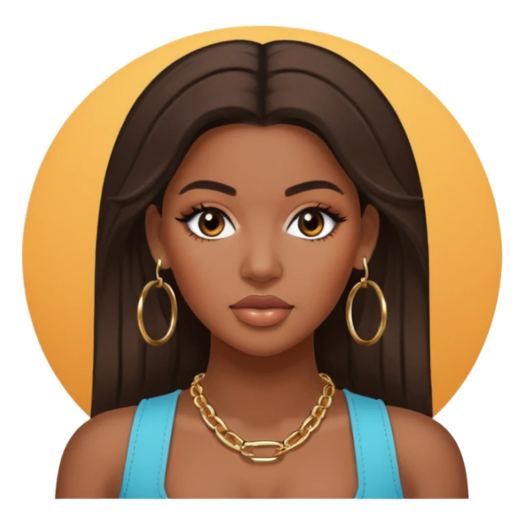 chloe kardashian with earrings sticker