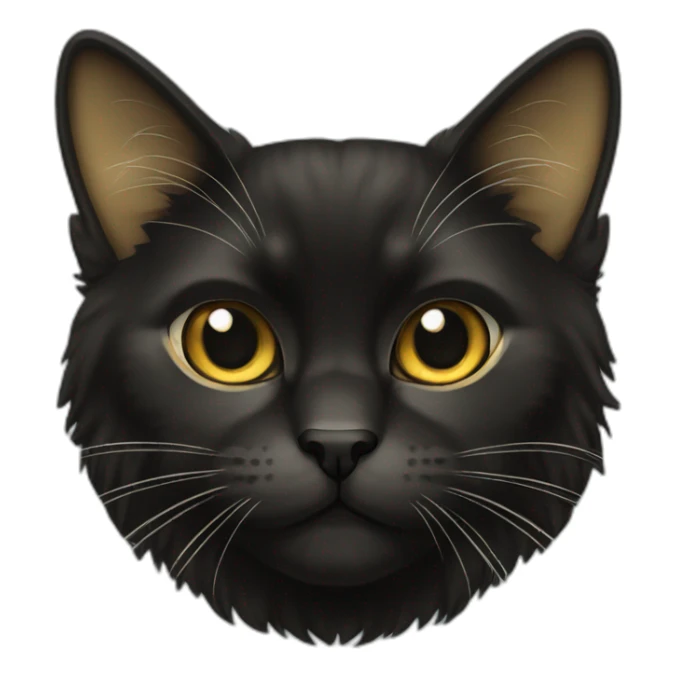 Black and golden persion cat sticker