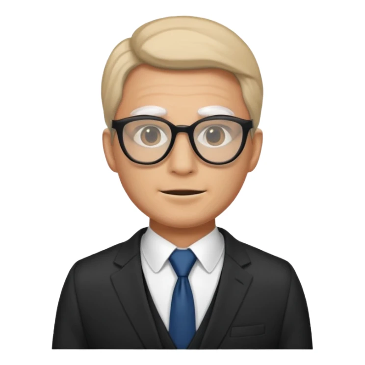 man with mask and eyeglasses sticker