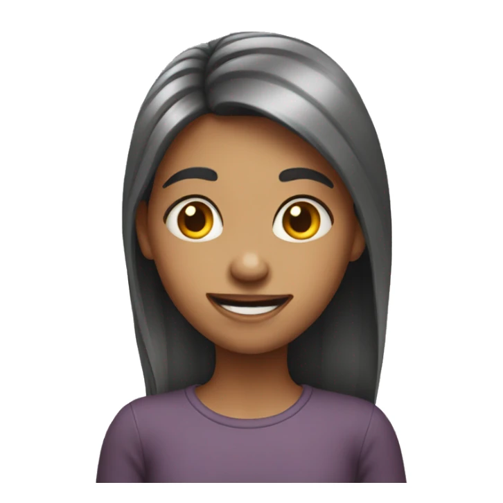 Ugly, cheerful girl sticker