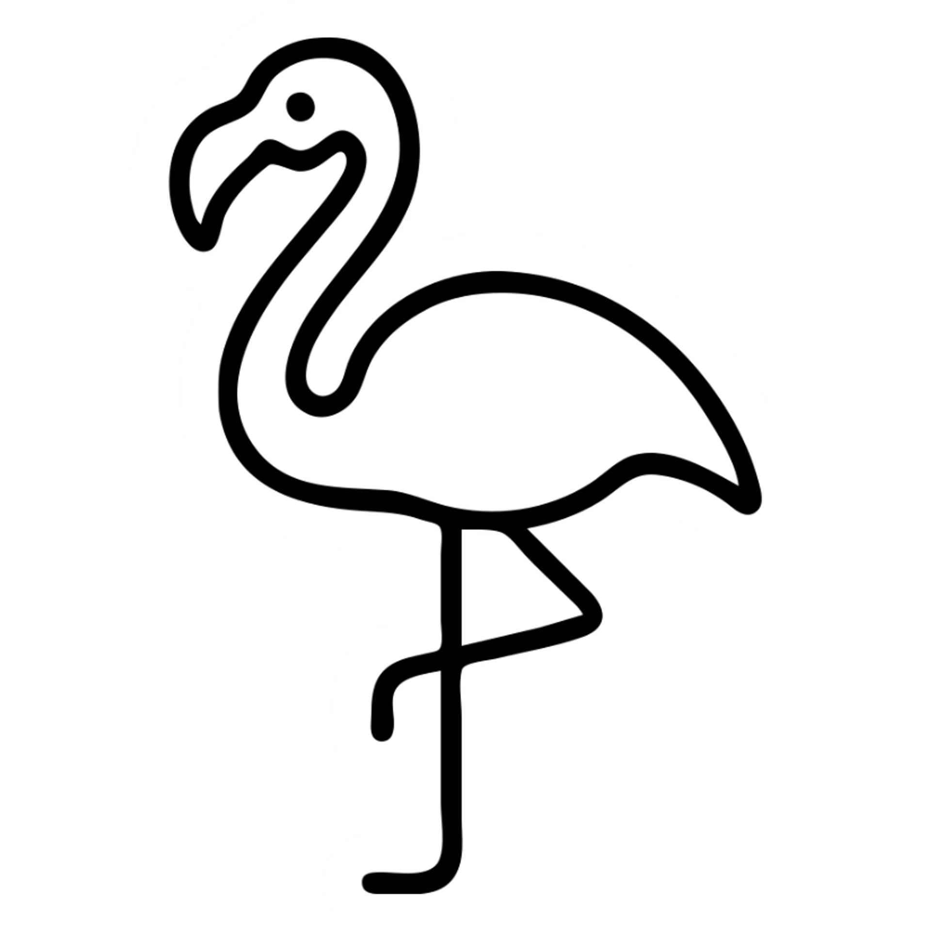 flamingo sticker