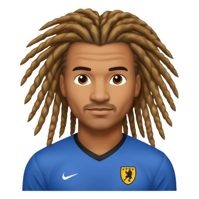 Ruud gullit with the iconic hair sticker