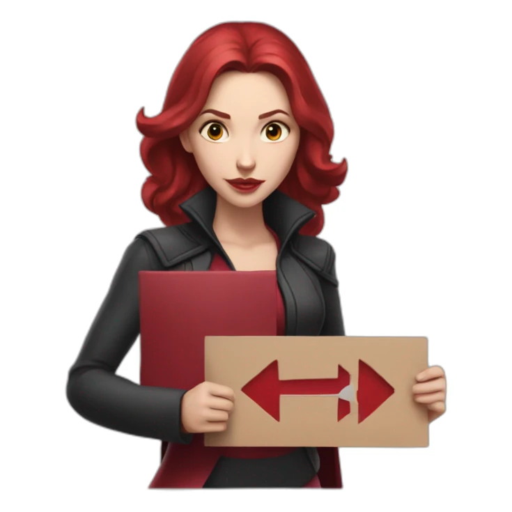 marvel's-scarlet-witch-holding-a-sign-with-the-name-jeremias sticker