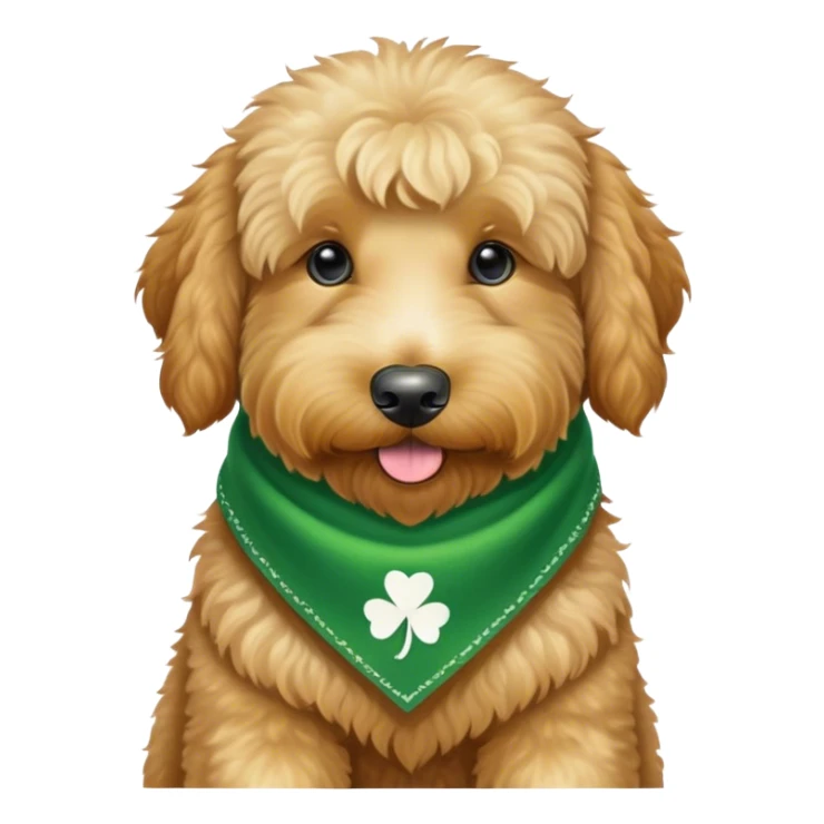 Big Goldendoodle st Patrick’s day sticker