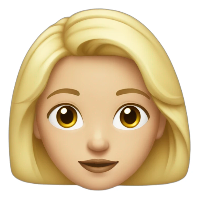 Fille blonde avec un crop top sticker