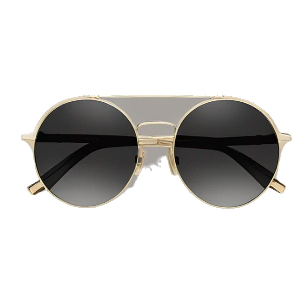 Saint Laurent sunglasses  round double metal bridge Sunglasses sticker
