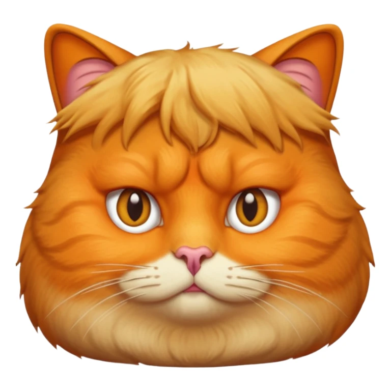 donald Trump as a fat cat sticker