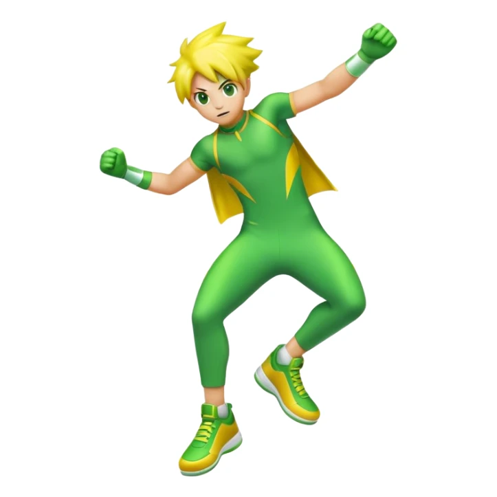 green and yellow Electrike (full body) sticker