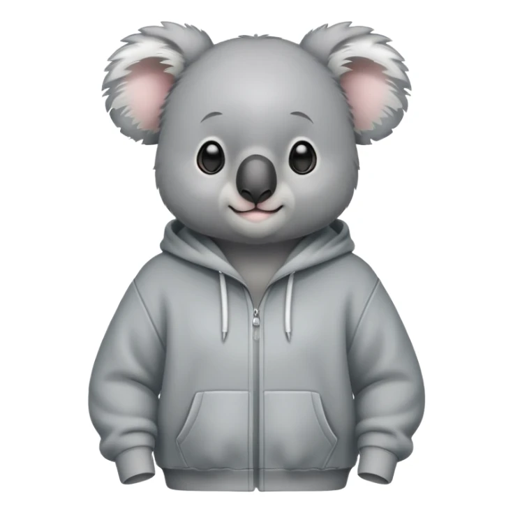 Koala wearing a hoodie sticker