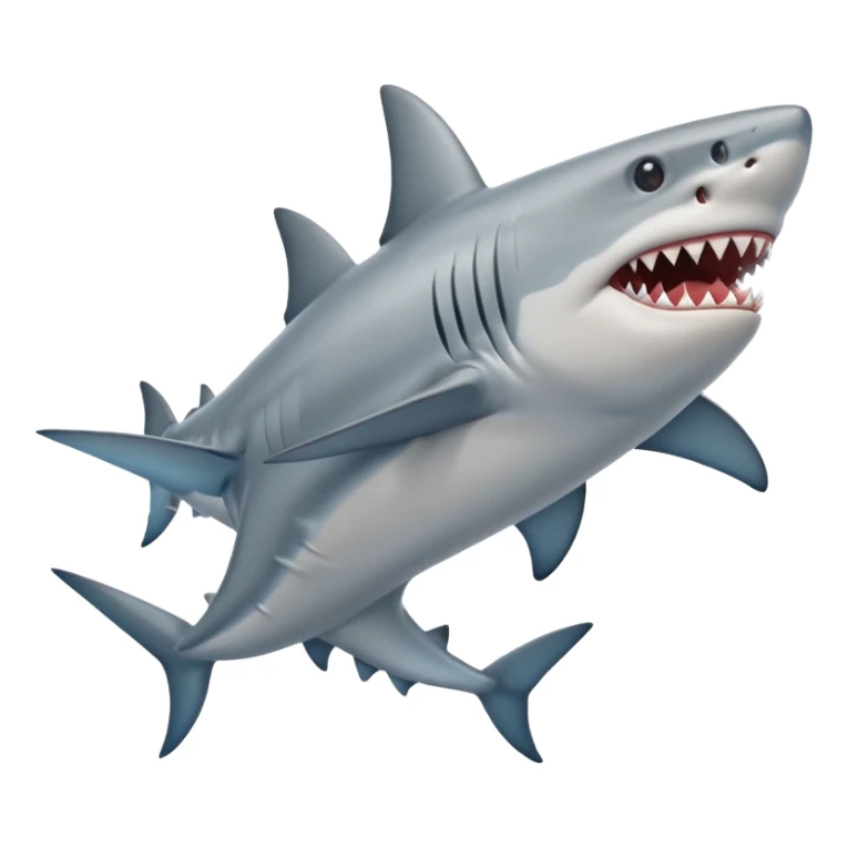 Tiburon con piernas y con zapatos sticker