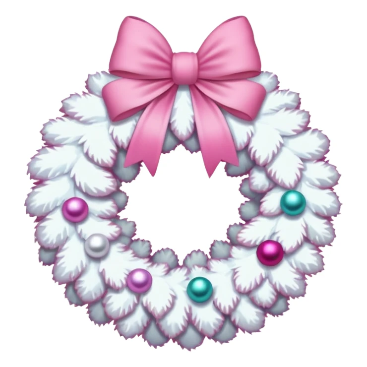 white and pink christmas reef with no green sticker