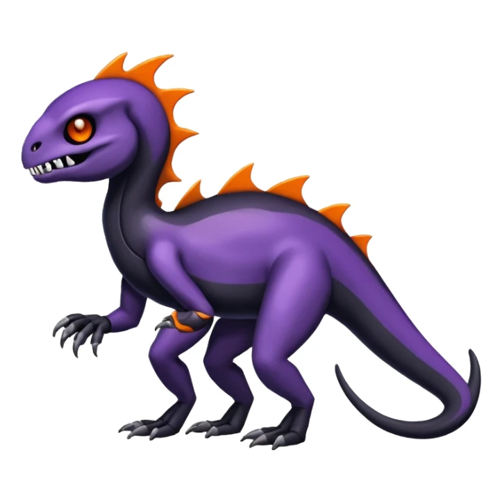 Shiny Duskull-Salandit-Fakémon-hybrid-creature (full body)  sticker