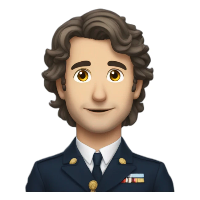 Macron amoureux Marine lepaine sticker