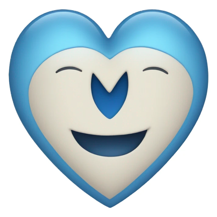 Blue heart sticker