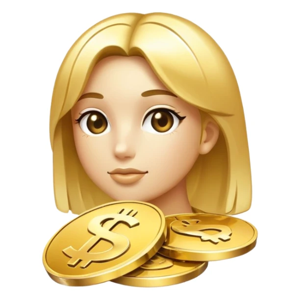 money sign with clean girl aesthetic sticker