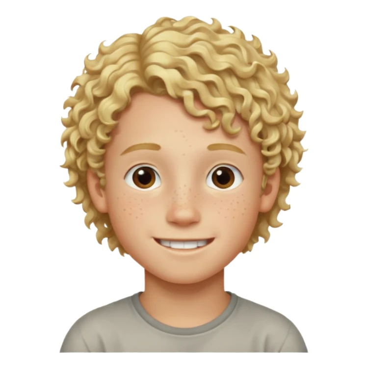 hassidic young boy blond freckles sidelocks curly sticker