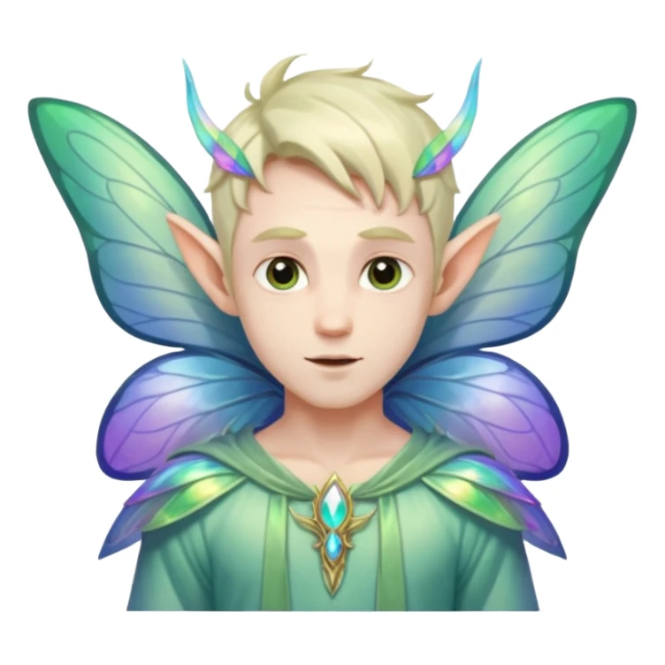 male fairy wings. sticker