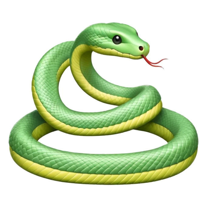 Pastel green snake like this but in pastel green 🐍 sticker