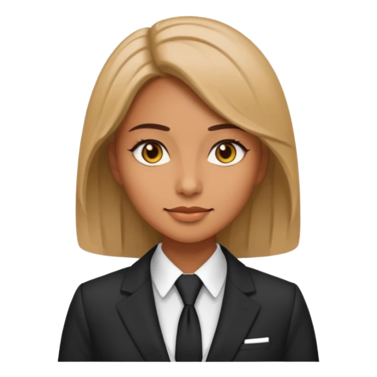 woman with suit sticker