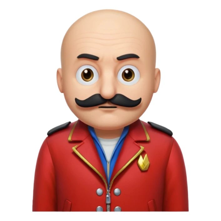 Dr. Robotnik from the Sonic the Hedgehog movie sticker