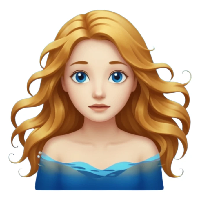 Underwater woman sticker