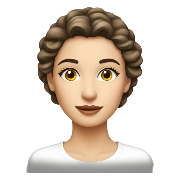 beautifu woman face, european face sticker