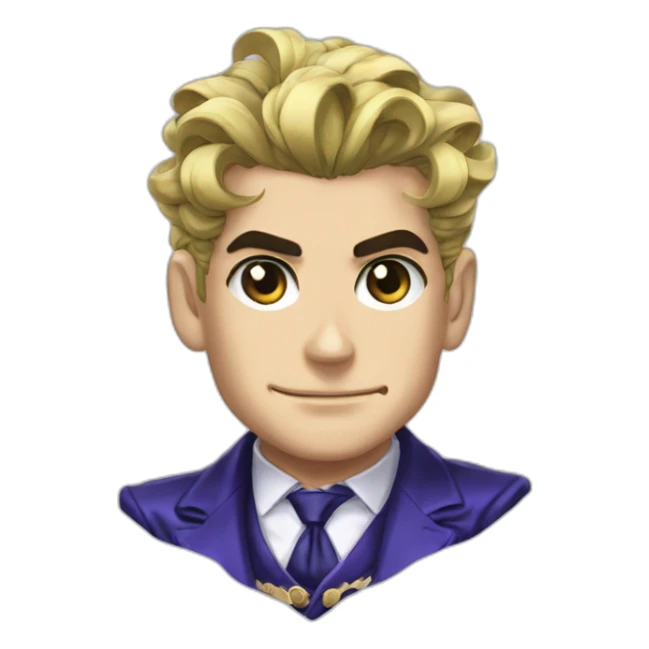 jojo bizarre adventure french president sticker