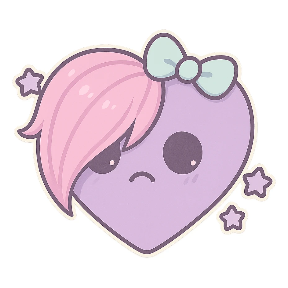 pastel emo object sticker