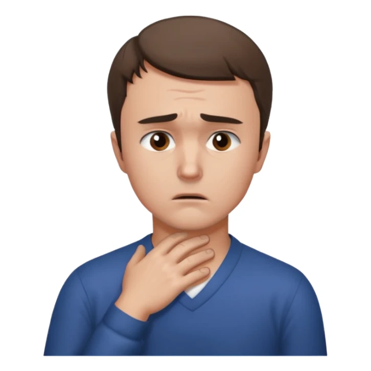 charlie kirk holding his neck with his left hand in pain sticker