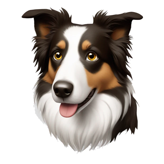 Border collie oei oir et un œil blanc sticker