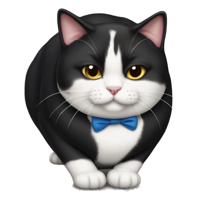 Very fat fucking tuxedo cat sticker