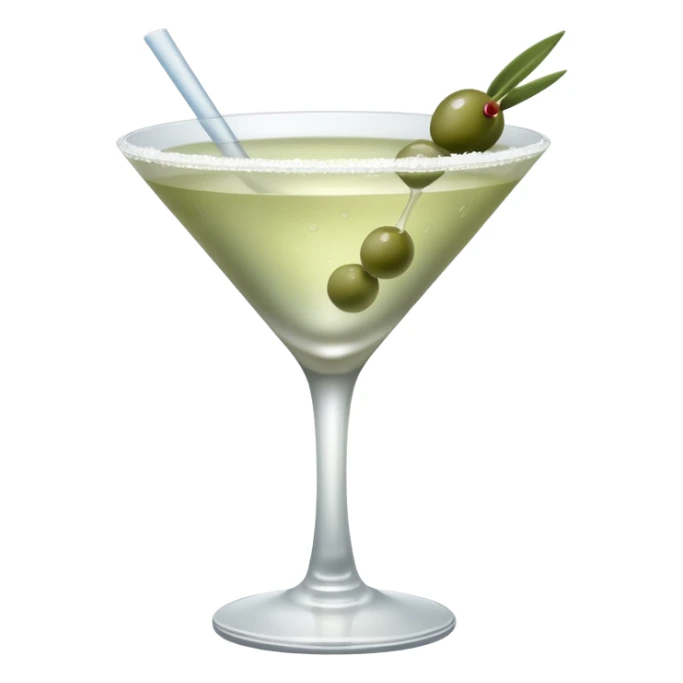 aestetic dirty martini glass sticker