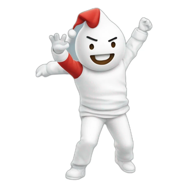 bonhomme qui fait un dab sticker