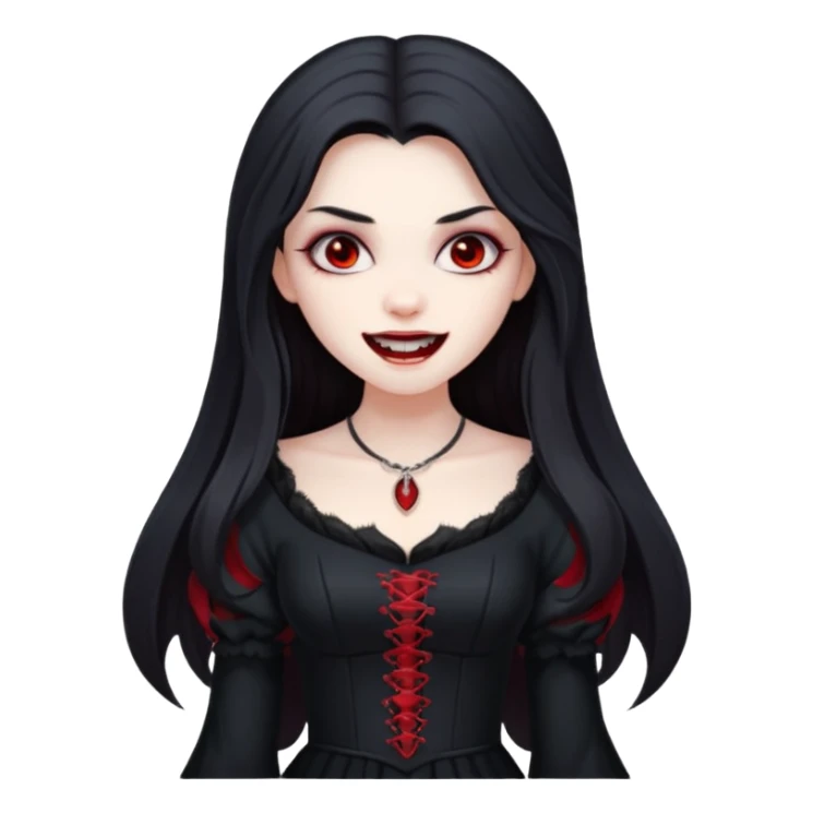 Sweet Vampire Girl sticker